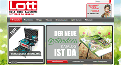 Desktop Screenshot of lott-baustoffe.de
